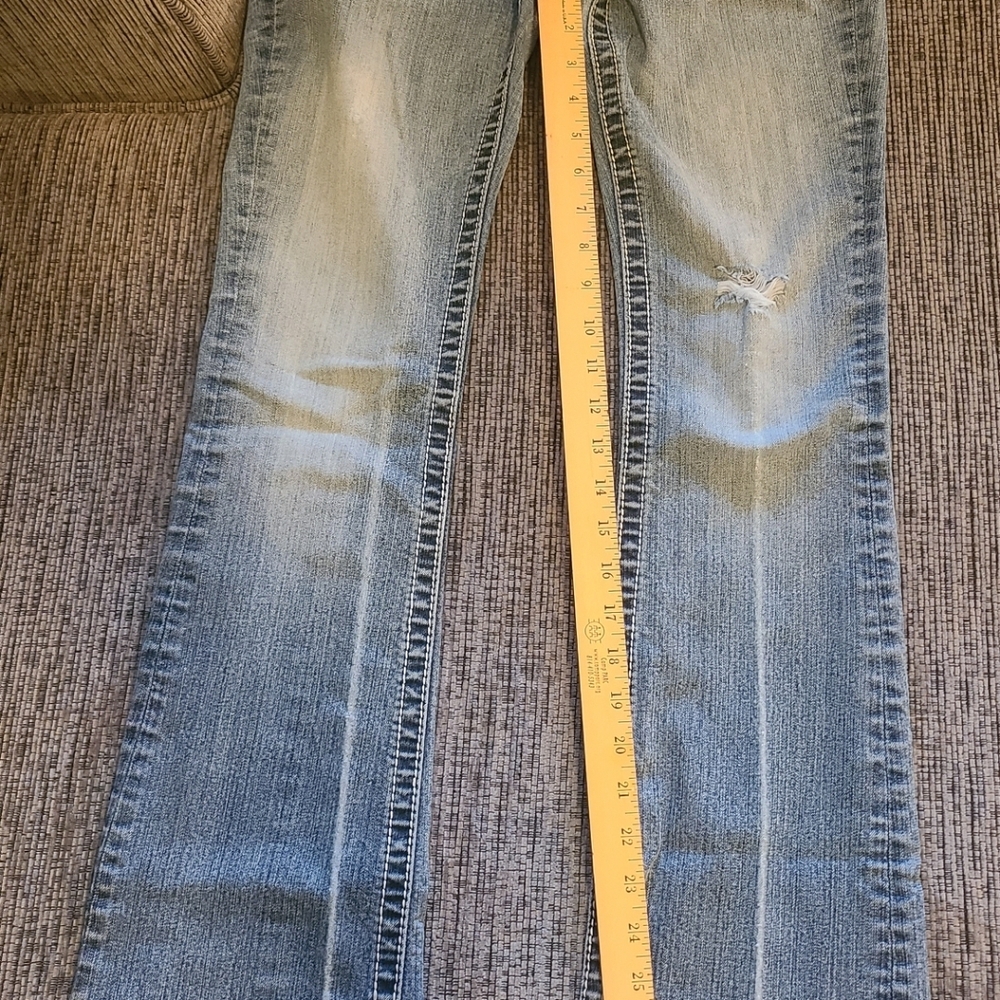 Miss Me Distressed Blue Jeans